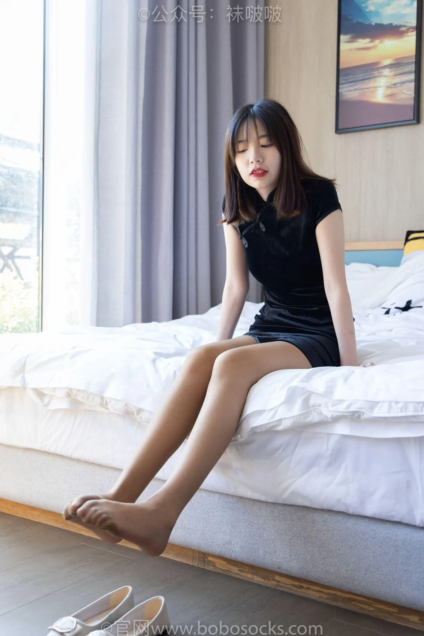 [BoBoSocks袜啵啵]NO.035 小甜豆-平底鞋、薄灰丝、薄咖啡丝 [133P]插图5